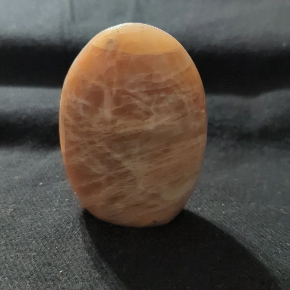 Peach Moonstone Gemstone Polished Freeform Stone - 194 Grams